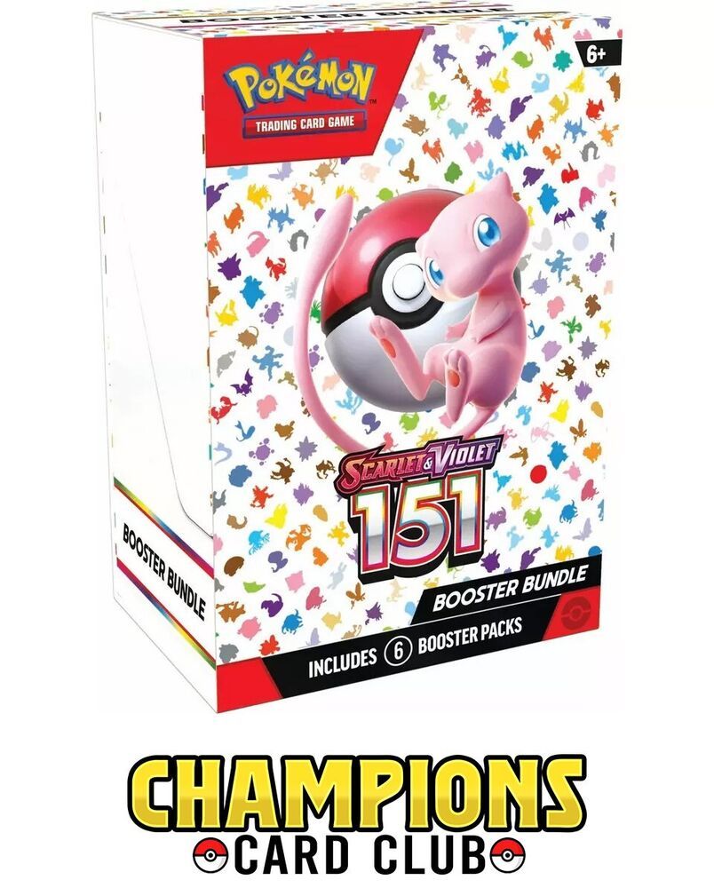 Pokémon TCG: Scarlet & Violet 151 Booster Bundle (Sealed, 6 Packs)